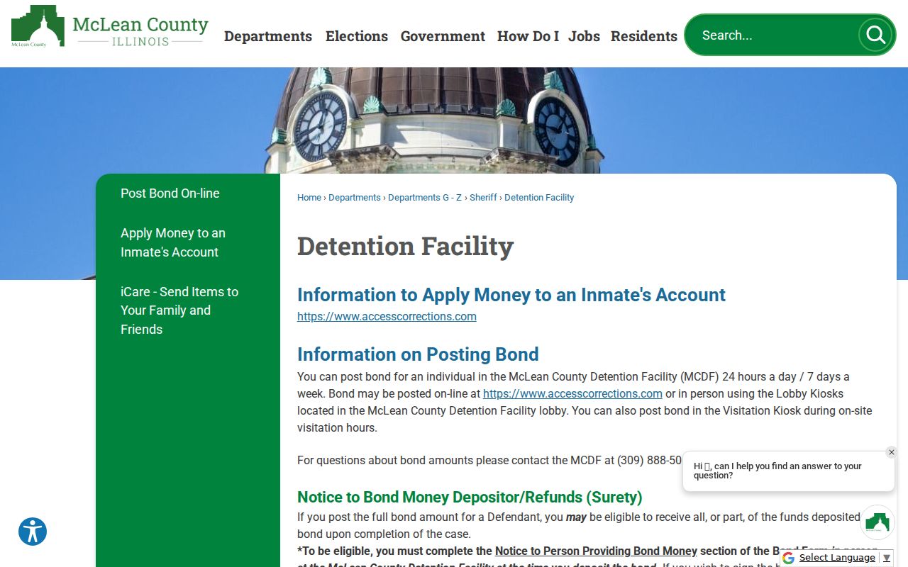 McLean County criminal record FOIA instructions