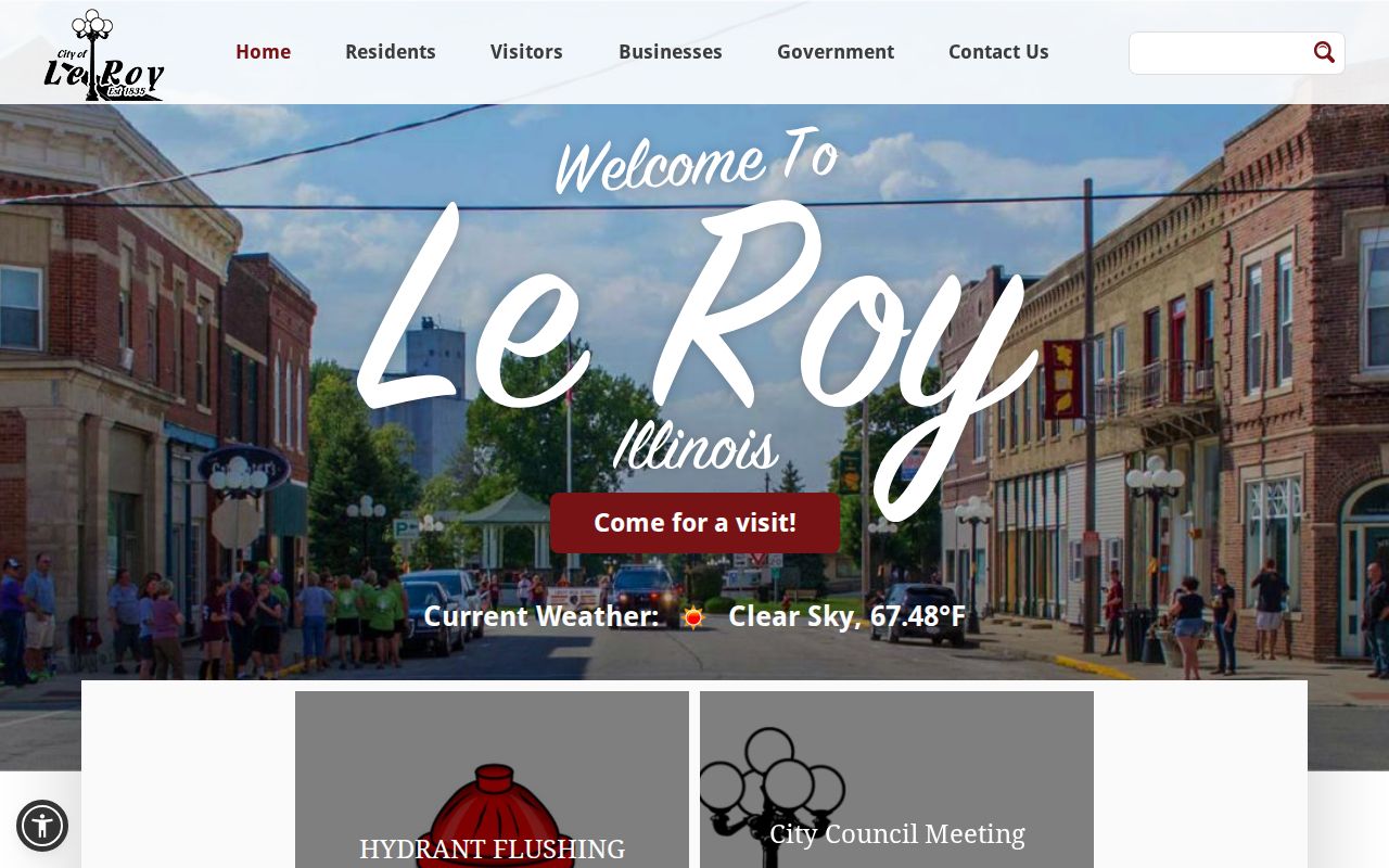 Le Roy municipal website and city hall information